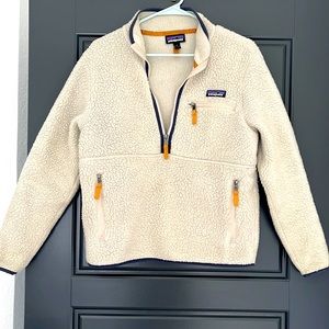Patagonia retro pile marsupial fleece quarter zip